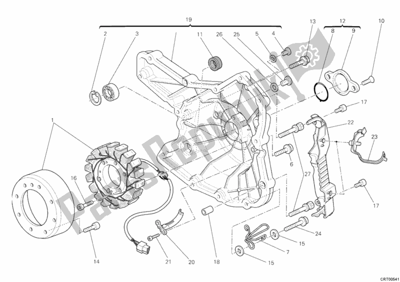 All parts for the Generator of the Ducati Monster 1100 S ABS USA 2010